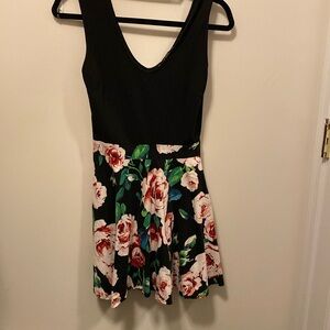 Small black and floral dress
